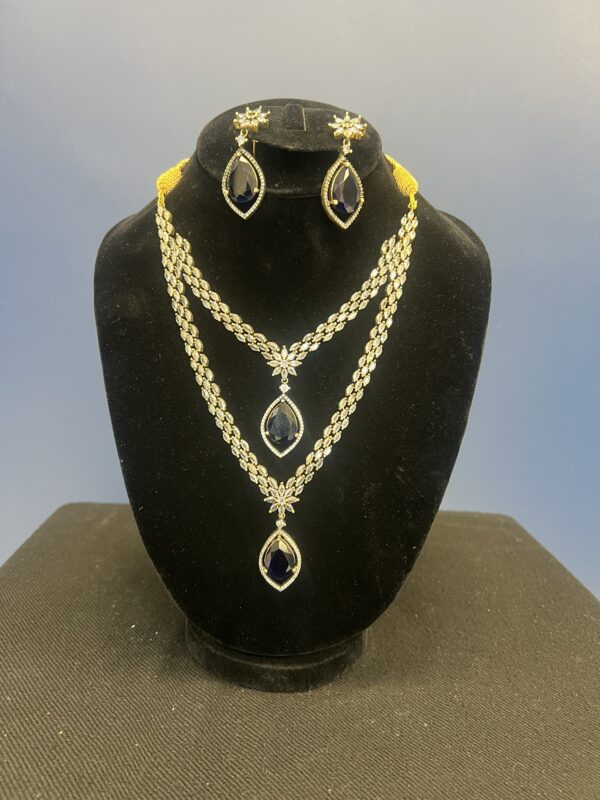 Layered Necklace and Earring Set (2 Options) - Image 3