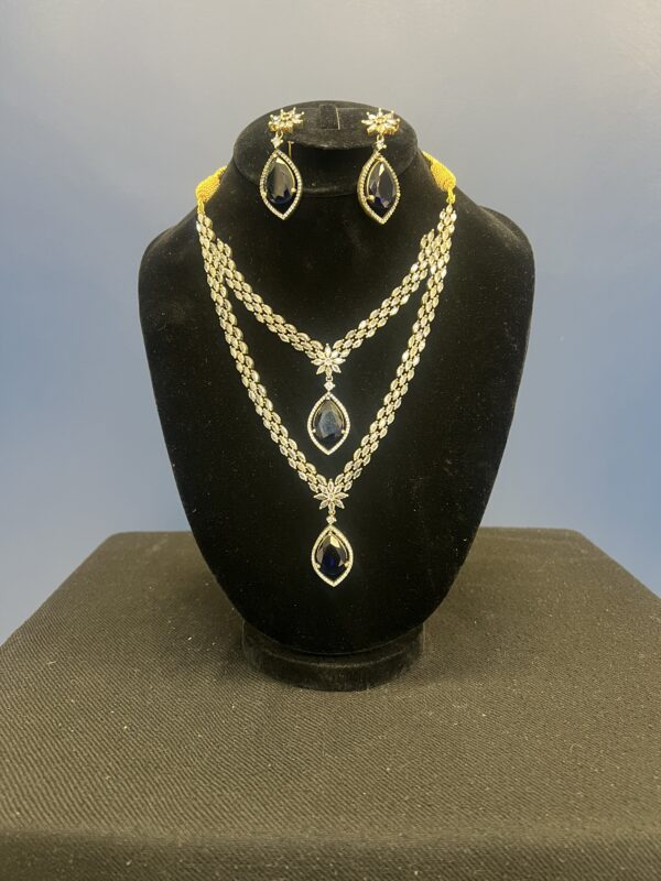 Layered Necklace and Earring Set (2 Options) - Image 4