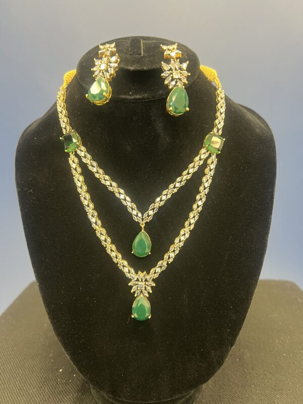 Layered Necklace and Earring Set (2 Options) - Image 9