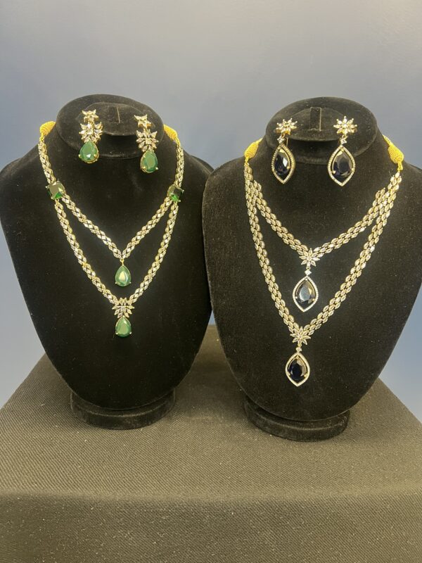 Layered Necklace and Earring Set (2 Options) - Image 11