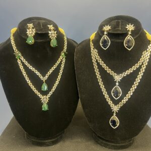 Layered Necklace and Earring Set (2 Options)