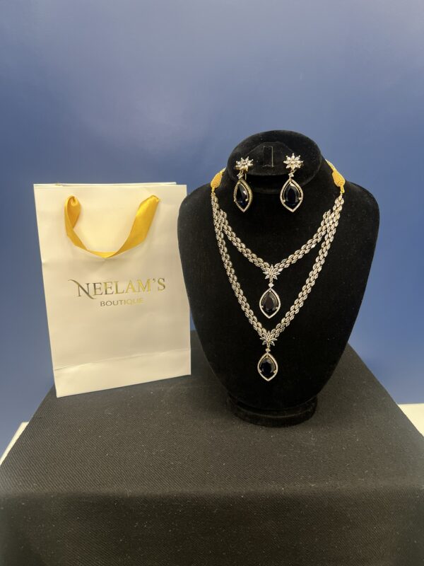 Layered Necklace and Earring Set (2 Options) - Image 7