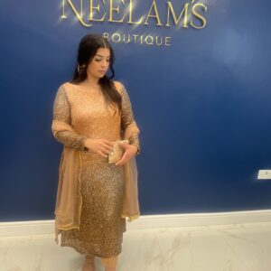 NB Gold Ombre Sequin Dress
